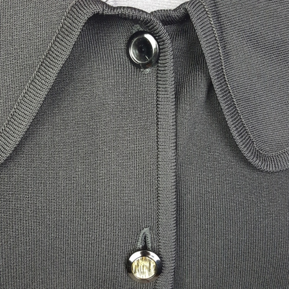 Exclusively Misook Black Button Up Blazer Cardigan - image 5